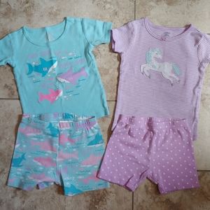 24 months pajamas sharks and horse.